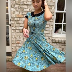 Small balloon print dress
